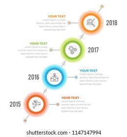 Diagonal Timeline Infographics