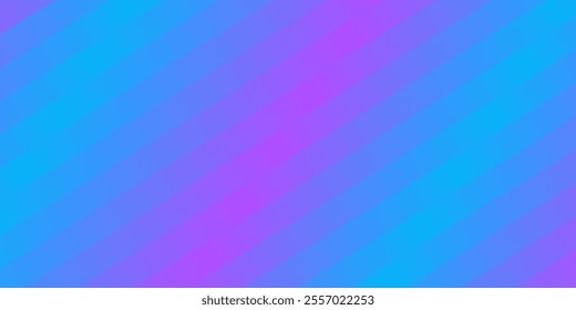 Diagonal transaction effect vivid purple blue gradient stripes backdrop. Abstract minimalist neon banner background