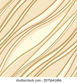 Diagonal undulating lines and curves vector illustration. Wavy lines seamless pattern.