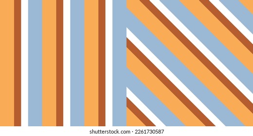 Diagonal and Vertical Stripes background.Colourful Stripes pattern. Colourful pattern.Print design. Wallpaper design.Vector.Seamless vector.Earth tone colours Backdrop. Decorative.Simplicity.Template.