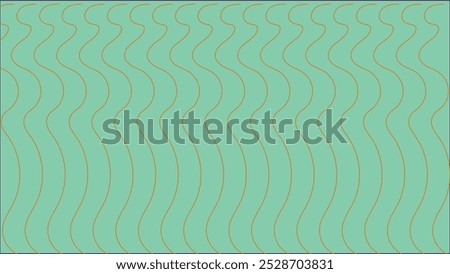 Diagonal water wave lines art fabric pattern. Black geometric motion wavy stripes on aqua blue background