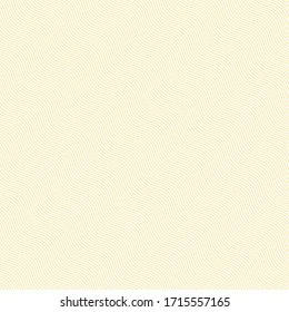 Diagonal wave lines pattern. Repeat cream zigzag stripes texture background