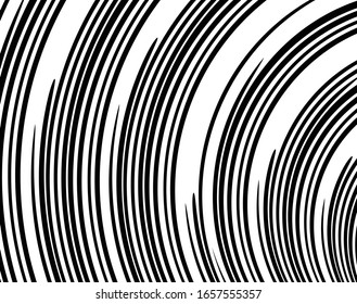 Diagonale gewellte Geschwindigkeitslinien in Dreiecksform. Abstrakte Form. Geometrische Kunst. Design-Element für Drucke, Webseiten, Vorlagen, Poster, einfarbige Hintergründe