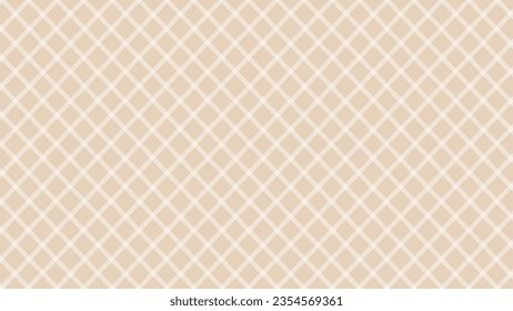 Diagonal white checkered in the beige background