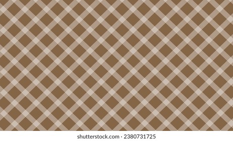 Diagonal white checkered in the brown background	