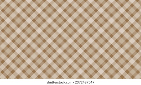 Diagonal white checkered in the light brown background