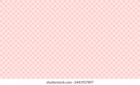 Diagonal white checkered in the pink background	