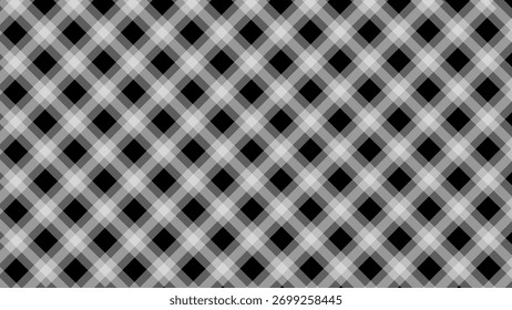 Cuadros a cuadros blancos diagonales en el fondo negro	