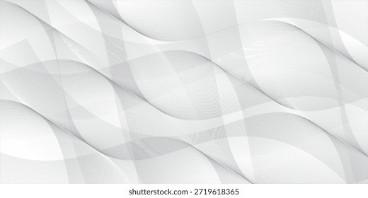 diagonal weiß grau Satin Textur, die weiß silbernen Stoff Seide Panorama-Hintergrund ist. weiß eps10