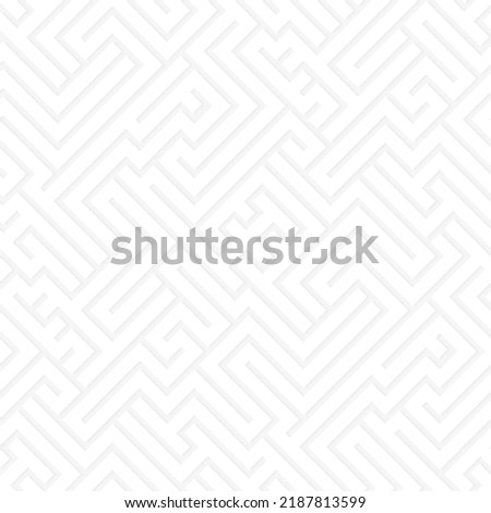 Diagonal white maze seamless pattern
