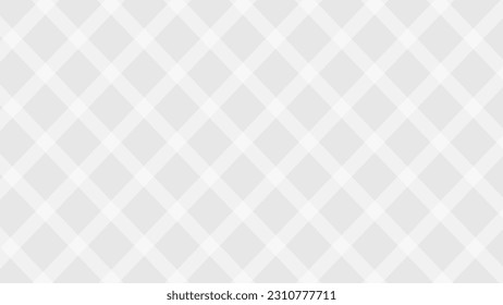 Diagonal white plaid in the  grey background