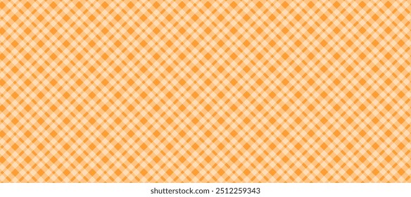 Diagonal weiß kariert auf orangefarbenem Hintergrund