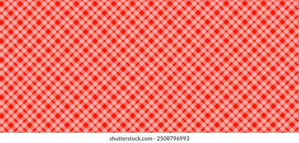 Diagonal weiß kariert auf rotem Hintergrund