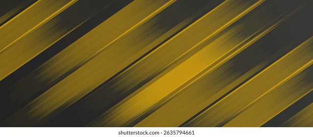 Diagonal Yellow Streaks on Dark Abstract Background. Modern trendy design 