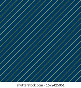 Diagonal yellow thin lines on a dark azure background. seamless pattern. vector
