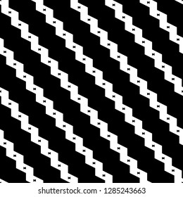 Diagonal zigzag lines background. Curves image. Linear backdrop. Jagged stripes motif. Digital paper, textile print, web design. Triangular waves ornament. Seamless pattern