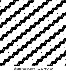 Diagonal zigzag lines, rhombuses background. Jagged stripes, polygons motif. Triangular waves, diamonds ornament. Digital paper, textile print, web design, backdrop. Seamless pattern.