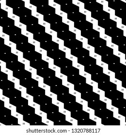 Diagonal zigzag lines, rhombuses background. Jagged stripes, polygons motif. Digital paper, textile print, web design, backdrop. Seamless pattern. Triangular waves, diamonds ornament