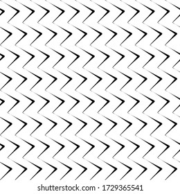 Diagonal zigzag lines seamless pattern. Angled jagged stripes ornament. Linear waves motif. Tilted broken line shapes wallpaper. Striped background. Curves print. Slanted wavy stripe figures. Vector.