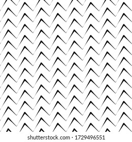Diagonal zigzag lines seamless pattern. Angled jagged stripes ornament. Linear waves motif. Tilted broken line shapes wallpaper. Curves print. Striped background. Slanted wavy stripe figures. Vector