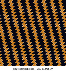 Diagonale zigzaglijnen naadloos patroon. Lineaire golven motief. Gehoekte gekartelde strepen ornament. Curven afdrukken. Gestreepte achtergrond. Gekantelde gebroken lijnvormen behang. Schuine golvende streepfiguren. Vector.