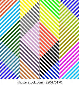 Diagonal Zigzag Stripe Line Seamless Pattern Fabric Background. Labyrinth Concept. 