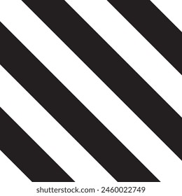 Patrón de líneas diagonales. Líneas negras sobre fondo blanco. Simple repetir adorno. Ilustración vectorial.