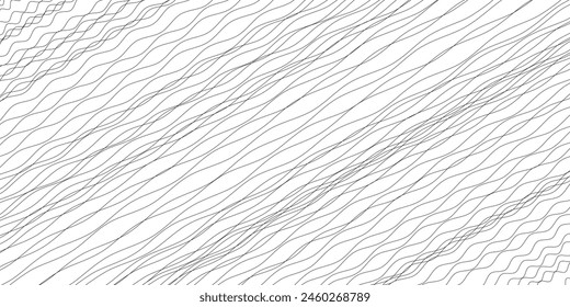 Diagonale Linienmuster. Schwarze Linien auf weißem Hintergrund. Einfaches Wiederholungsornament. Vektorillustration.