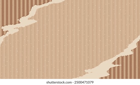 Diagonally torn cardboard background illustration_16:9