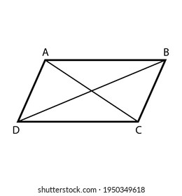 diagonals of parallelogram in math
