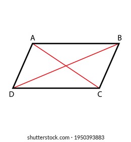 diagonals of parallelogram in math