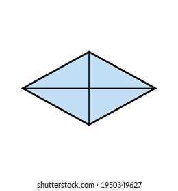 diagonales de rhombus en matemáticas