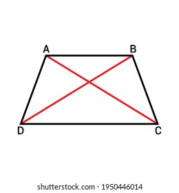 diagonals of trapezoid in math