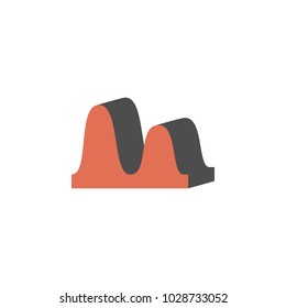 Diagram with areas icon. Element of colored charts and diagrams for mobile concept and web apps. Icon for website design and development, app development. Premium icon on white background