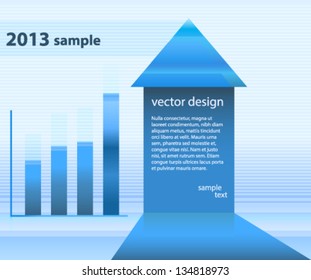 Diagram and arrow background