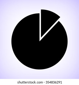 Diagram -  black vector icon
