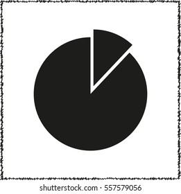 Diagram  - black vector icon