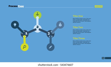 Diagram with branches slide template