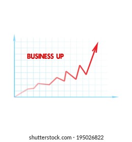 diagram business up cells on white