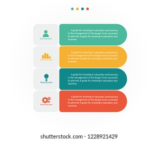 diagram Business and Education By Step 4 Stepsdesign  vector illustration