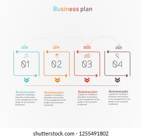 diagram Business and Education By Step 4 Stepsdesign  vector illustration