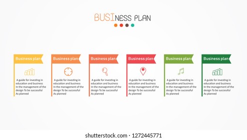 diagram Business and Education By Step 6 Stepsdesign  vector illustration