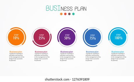 diagram Business and Education By Step 5 Stepsdesign  vector illustration