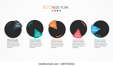 diagram Business and Education By Step 5 Stepsdesign  vector illustration