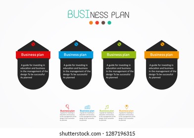 diagram Business and Education By Step 4 Stepsdesign  vector illustration