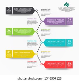 diagram Business and Education By Step 6 Stepsdesign  vector illustration