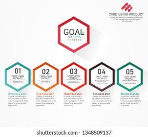 diagram Business and Education By Step 5 Stepsdesign  vector illustration