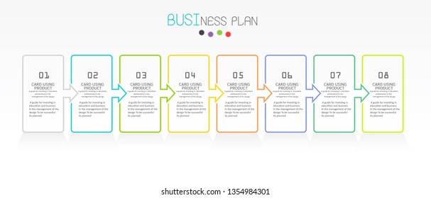 diagram Business and Education By Step 8 Stepsdesign  vector illustration