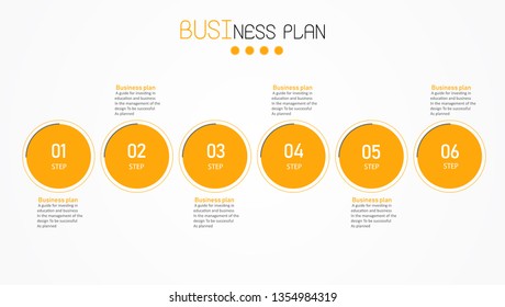diagram Business and Education By Step 6 Stepsdesign  vector illustration