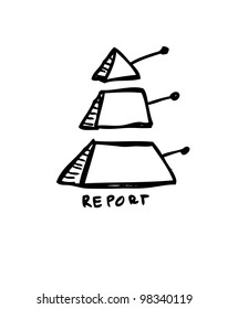 diagram chart, graphic for business hand drawn